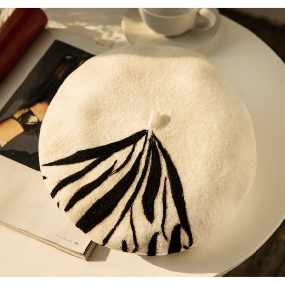 Designer Painter Hat, 100% Handmade Wool Felt-Gift - Picture 3 of 7